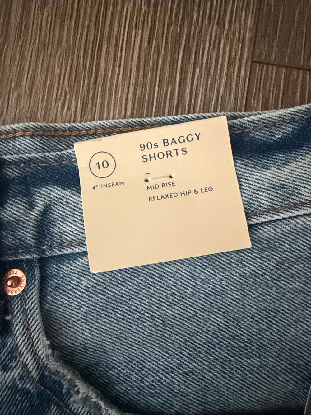 Universal Thread Women's Light Blue High-Rise Denim Cutoff Shorts - Picture 2 of 7